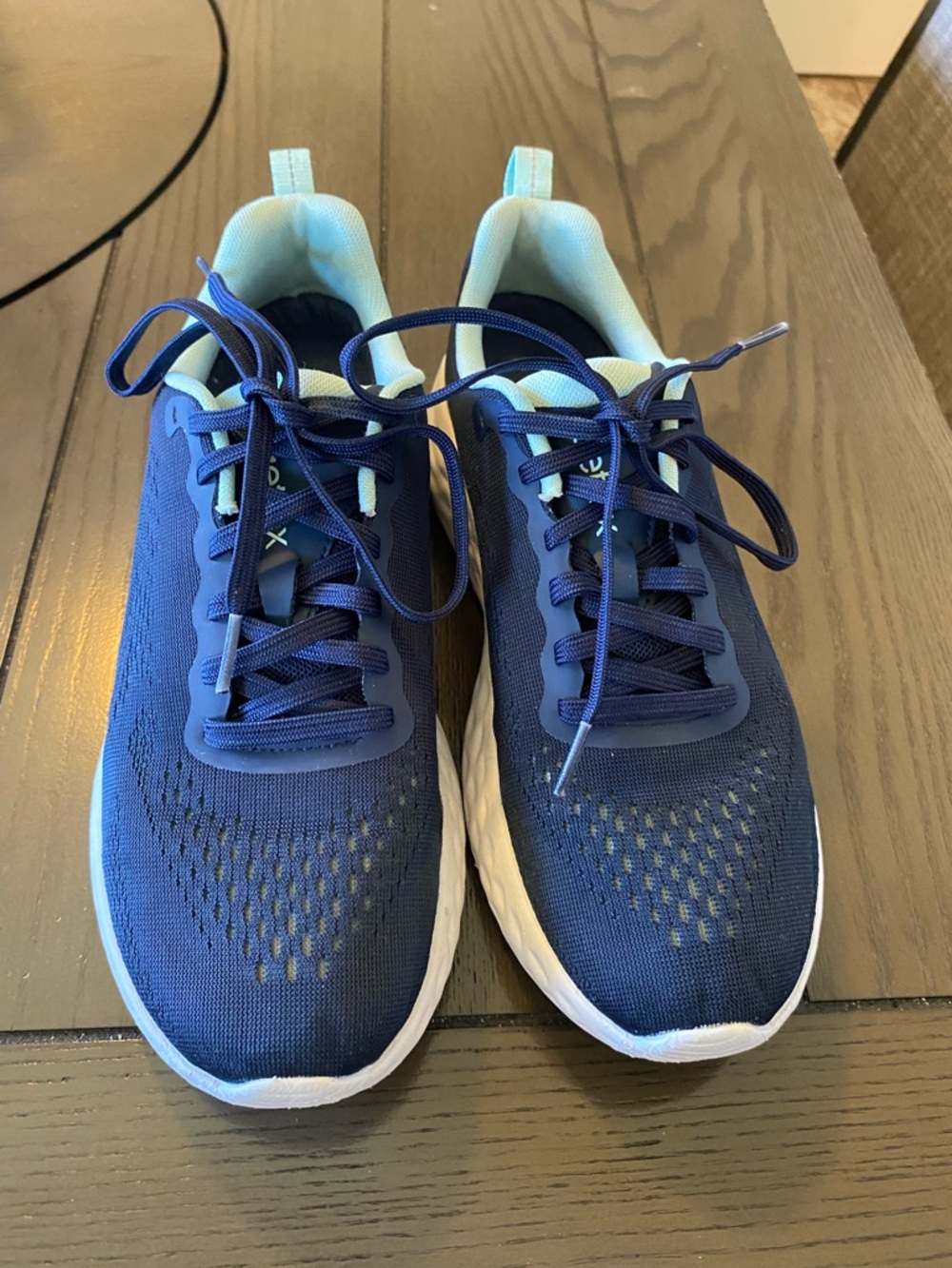 Aetrex Navy and Mint Women's Running Sneakers - Picture 3 of 3